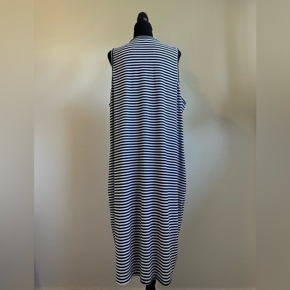 Women’s Torrid Midi Rib Bodycon Dress in Blue & White‎ Stripes Size 4X NWT - Picture 7 of 10
